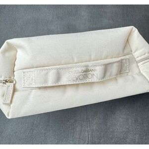 Dolce & Gabbana "Devotion" Pochette Canvas Toiletry Cosmetic Makeup Bag Case